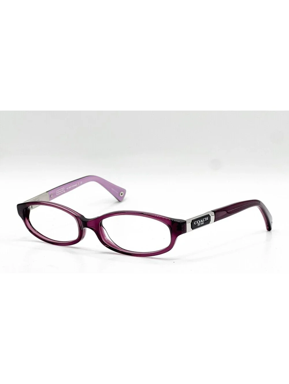 Coach HC 6037 5069 Crystal Purple Oval Authentic Eyeglass Frames 51-16